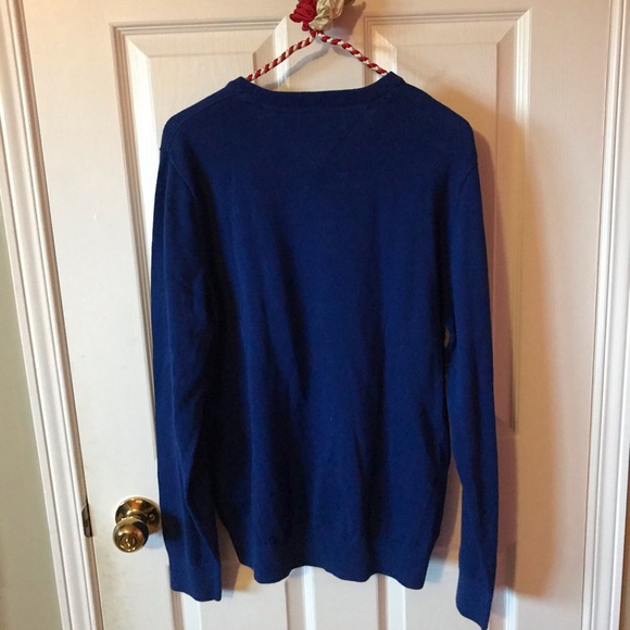 Tommy Hilfinger Men’s Cotton V Neck Sweater - Picture 2 of 2